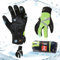 Vgo... 2 Paare Winter Mechaniker Handschuhe, Sicherheit- Arbeitshandschuhe für Kühllager oder Gefrierschrank, wasserdicht, Touchscreen, w/3M Thinsulate Futter, -20℃/-4°F(SL8777FW)