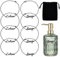 OLYCRAFT 8 Stück Seife Und Lotion Label Tags Alloy Spülmittel Und Handseife Lotion Tags Mit Ketten Für Badezimmer Küche Bauernhaus Vintage Rustikales Dekor - Schwarz