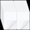 Nezyo 50 Pcs Double Sided Adhesive Sheets White Double Sided Clear Sticky Strong Adhesive Tape Sheets for Craft with White Liner for Photo Album DIY Arts Handbook Making Home Decor, A4