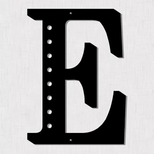 Resama 28 cm schwarze Metall-Buchstaben für Wanddekoration, visuelles 3D-großes Alphabet, dekoratives Bauernhaus-Hängeschild für Wohnzimmer, Schlafzimmer, Büro, Zuhause, Party