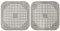 2 PCS Protecteur de vidange en Silicone avec Ventouse, passoire de l'évier, Filtre à piège à Bouchon pour la Salle de Bain, Baignoire, Cuisine, capteur de Cheveux du Trou de Bouchon (Grey)