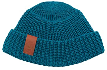 kabak Burglar Beanie Atmungsaktive Kurze Strickmütze aus Bio-Baumwolle Street Style Unisex-Kopfwärmer-Fischermütze, Türkis