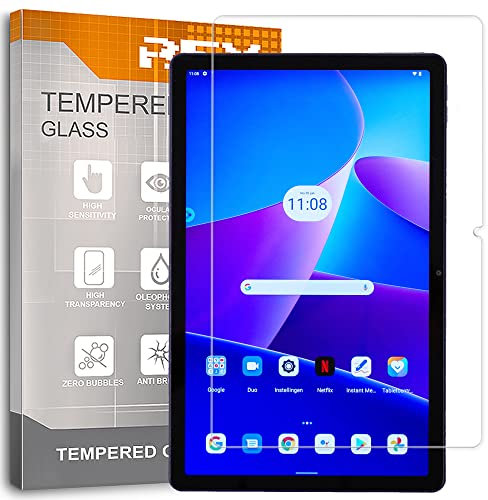REY Protector de Pantalla para Lenovo Tab M10 Plus Gen 3 10,61, Cristal Vidrio Templado Premium