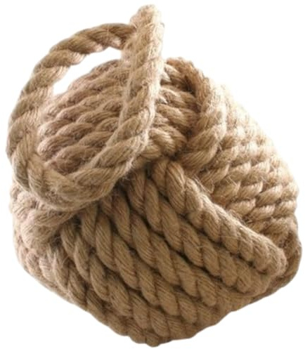 Esschert Design Türstopper Seil Design 2 Braun gekreuzte Seile