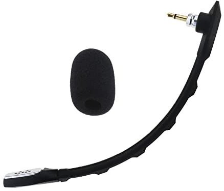 Create idea 3,5 mm Kopfhörer-Mikrofon, kompatibel mit Astro A40 TR Gaming-Headset, Ersatzteil, Abnehmbarer Mikrofonarm mit Schaumstoffabdeckung, Länge 16 cm, Schwarz