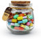 Prounion Capsule Letters Message in a Glass Bottle, 50 PCS Capsule Note Messages Pills for Boyfriend/Girlfriend, Love Capsule Letter Message for Anniversary Birthday Valentines Mother's Day