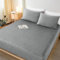 Lanqinglv Flanell Spannbettlaken Bettlaken 200x200 cm bis 25-35 cm Steghöhe Boxspringbett Topper Flauschige Warme Samt Boxspringbett Spannbetttuch Leintuch Cashmere Touch,Grau