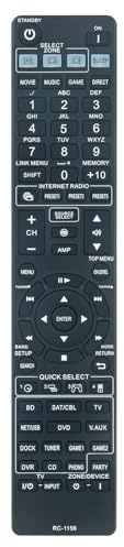 RC-1156 Ersatz-Fernbedienung für Denon A/V-Empfänger | Audio-Video-AV-Receiver AVR-3312CI DHT-1312BA DN-500AV AVR-1712 AVR-1912 AVR-2112CI AVR-2312CI