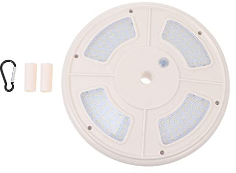 Yardwe Fahnenmastlampe Solarlampe 128 LED Abs Ip55 für Flaggenmast
