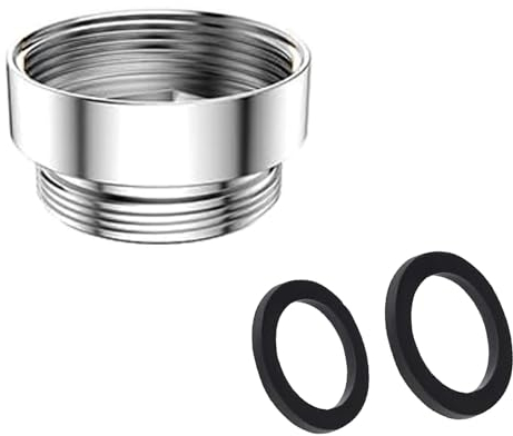 ORTAVA Wasserhahn Adapter, Gewindeadapter für Außengewinde M22 auf Innengewinde M22, Ideal für Luftsprudler und Waschbecken