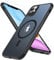 Kompatibel für iPhone 11 Hülle mit MagSafe - Transluzente Matte Magnetische Stoßfeste Schutzhülle mit Schutzfolie für 6.1 Zoll (Schwarz)