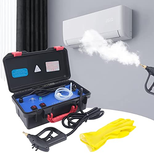 emobwdy Nettoyeur Vapeur Haute Pression | 3200w 5bar MéNage Nettoyeur Vapeur Cuisine Haute TempéRature 100-120 ℃, Eau Froide Et Chauffage-pour Hottes,RéFrigéRateurs, CanapéS, Climatiseurs,Black