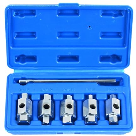 Amagogo Ölablassschraubenschlüssel, Ablassschraubensatz, doppelseitige Stahlschlüssel, manuelle Kfz-Wartungswerkzeuge für Motorenachsen