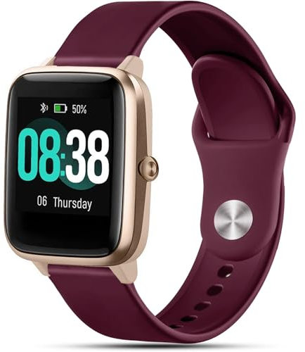 VELULYX Cinturino silicone per Smartwatch Veryfitpro ID205L, cinturino sportivo 19 mm per GRV FC1, IDW15, ID205L, ID205S, ID205G, ID215G, ID216, SW020, SW021, SW023, YM021, YM023, Uwatch3 Ufit GT