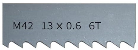WUPNGS Bandsägeblätter Bandsägeblätter, 9; M42 Bi-Metall 1/2 Bandsägeblätter. 1510, 1511, 1570, 1575 mm x 13 x 0,6 mm mit 6, 14Tpi. Bandsägeblatt for Schneiden von Hartholz, Metall(6Tpi)