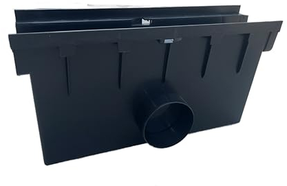 Entwässerungsrinne Bodenrinne Regenrinne Terrassenrinne Hofablauf 98 mm (Hofsinkkasten)