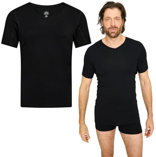jbs Anti-Schweiß-Shirt für Herren – Unterhemd aus Bambus mit Membran | Anti-Schweiß Unterhemd Herren, Schweißblockierende Membran-Technologie, Atmungsaktives Bambus Shirt, Von S bis 3XL