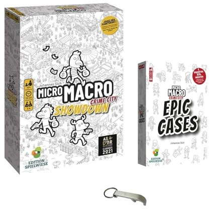 Lot Jeux en Français Micro Macro + 1 Décapsuleur Blumie (Showdown + Epic Cases)