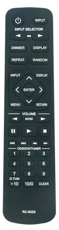 AULCMEET RC-902S Telecomando di Ricambio Compatibile con Ricevitore Stereo Onkyo Amplificatore Integrato A-9010 A9010 CARTA9010-ON