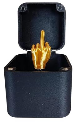 Mittelfinger in einer Box Überraschungsgeschenk Fun Prank Gift,Mittelfinger prank Spoof Hand Prank Pop up Gift with Box for Adults for Office Desk Decor Home Décor (1 PC)