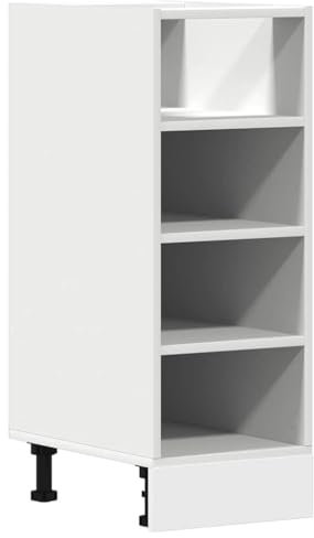 vidaXL Unterschrank Riga Weiß 30x44,5x81,5 cm Holzwerkstoff