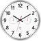 Foxtop Funk Wanduhr, Quarz-Wanduhr mit Temperatur und Luftfeuchtigkeit,Geräuschlos Lautlos Uhr für Bad, Küche, Wohnzimmer, Garage (30 cm)