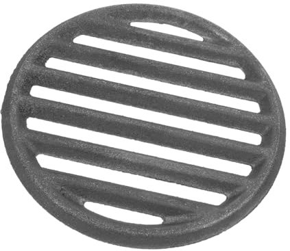 SEWOART Grille De Barbecue Ronde En Fonte 16cm Accessoire De Cuisson Pour Barbecue D'extérieur Idéal Pour Une Cuisson Parfaite