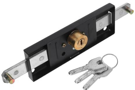 DIYEAH Serrure De Porte à Volet Sécurisée Pour Garage Serrure De Porte Commerciale En Fer Design Moderne Installation Facile 1 Pièce