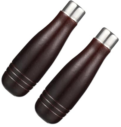 POPETPOP 2stücke Holzgriff Für Feilen Ersatzgriff Aus Hartholz Mit Metallkragen Passend Für Verschiedene Feilen Werkzeuggriff Für Feilenschneidwerkzeuge Komfortables Design