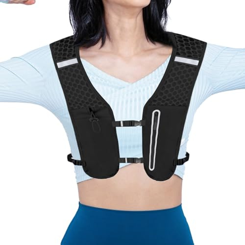 Gilet Randonnée Hydratation - Sac à Dos Running Homme | Poche Téléphone, Porte-Bouteille, Léger pour Camping, , Chasse, Cyclisme, Trail, Randonnée, Marche