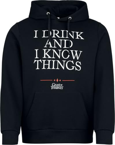 Game of Thrones I Drink and I Know Things Männer Kapuzenpullover schwarz