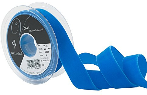 Berisfords Velvet Ribbon Corn 30mm - Nylon Craft Ribbon for Sewing, Gift Wrapping and Hair Accessories