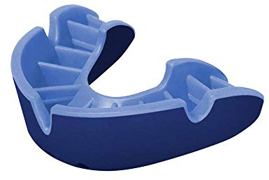 OPRO Silver Level Mundschutz | Gum Shield für Rugby, Hockey und andere Kontaktsportarten (Erwachsene, Blau)