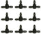 30 pcs Tropfbewässerung Universal Anschluss 1/10,2 cm Stacheldraht Tee Tubing