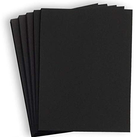 Hamilco Schwarzes, farbiges Kartonpapier – 21,6 x 27,9 cm, 29,5 kg Deckkarton – 50 Stück
