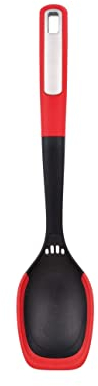 BERGNER Q3681 Cuchara de Cocina 34x7.2x3.9cm Black&Red colección Mars, Nylon, Red