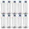 ShyaWorld Botella De Cristal para Agua con cuerpo de acabado Transparente. Tapón a rosca en Acero Inoxidable. Cajas individuales. (TRANSPARENTE, 500ml (10PCS))