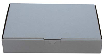 100 St. Maxibriefkarton 240 x 160 x 45 mm DIN A5 weiß Warensendung Faltkarton, Warenpost, Klappdeckelkarton
