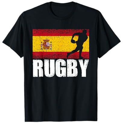 Rugby Sport, Bandera de España, Jugador de Rugby español Camiseta