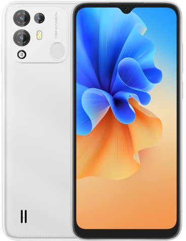 Blackview A55 PRO Cellulare Offerte, Helio P22 Octa Core 4GB+64GB, Fotocamera 5MP+13MP, IPS HD+ 6,53’’, Batteria 4780mAh, Android 11 DUAL SIM Smartphone, Sblocco Facciale Impronta Digitale GPS Bianco