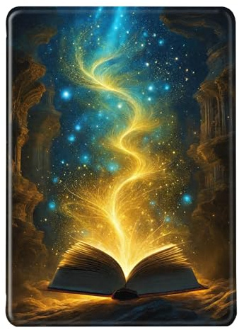 Hülle für Kindle Paperwhite 11. Generation 2021 6,8 Hülle Flip Leder Silikon Schutzhülle, Auto Aufwachen oder Schlafen Magnetisch TPU Case, Meer Sandstrand Muster Hülle für Paperwhite 2021 (1)
