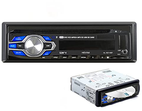 WEPARTICULAR 1 DIN 12V Car Dvd Lettore CD Veicolo MP3 Stereo Vivavoce per Auto Autoradio BT Audio Radio 5014 Auto-Styling Telecomando Senza Fili