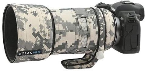 ROLANPRO Housse d'objectif étanche pour Canon RF 70-200 mm F2.8 L est USM Camouflage Rain Cover Lens Protective Case - #UPC Waterproof