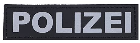 RescPol Schriftzug Polizei 11 x 3cm auf Klett