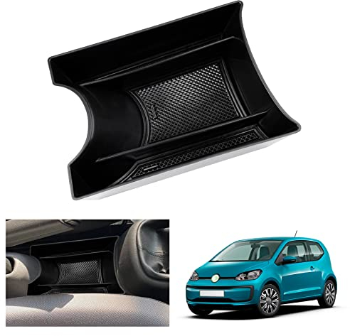GAFAT V W UP GTI/Seat MII/Skod-a Citigo 2013-2023 Mittelkonsole Aufbewahrungsbox, Organizer Tray Handschuhfach Unten die Mittelkonsole, Kompatibel mit VW UP Zubehör