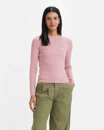 Levi's Damen Crew Rib Sweater Pullover Sweatshirt, Keepsake Lilac, XS