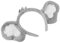 FOMIYES Koala-Stirnband, PlüSch-Haarband Mit Koala-Ohren, Perfektes KostüMzubehöR FüR Halloween, Maskerade, Party Und Auftritt, 31X18Cm, Leicht Grau