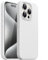 JETech Silicone Case for iPhone 15 Pro 6.1-Inch, Silky-Soft Touch Full-Body Protective Phone Case, Shockproof Cover (White)