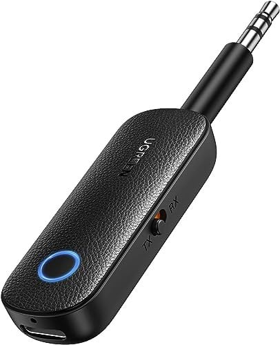 UGREEN CM403-80893B Bluetooth 5.0 Audio-Sender drahtloser Bluetooth-Sender und Empfängeradapter für drahtlose Musikstreaming mit Freisprechanruf – schwarz