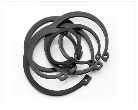DUBBEL Elastischer Sicherungsring 65Mn GB894 Wellenkarten-Sicherungsring M4 M5 M6 M8 M10 M12 M14-M65 Schwarzer Wellentyp C Kartenfeder-Kartenring (Color : A, Size : M52 18pcs)